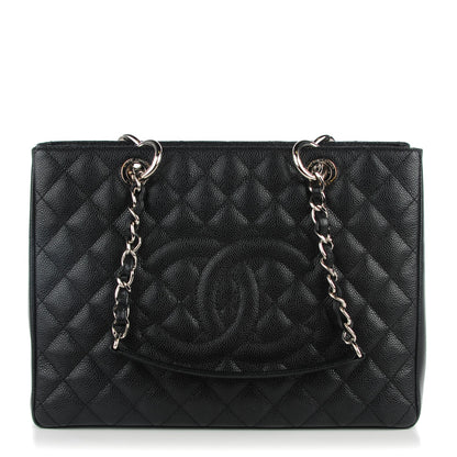 Chanel Caviar Quilted Grand Shopping Tote GST Black 1 of 7