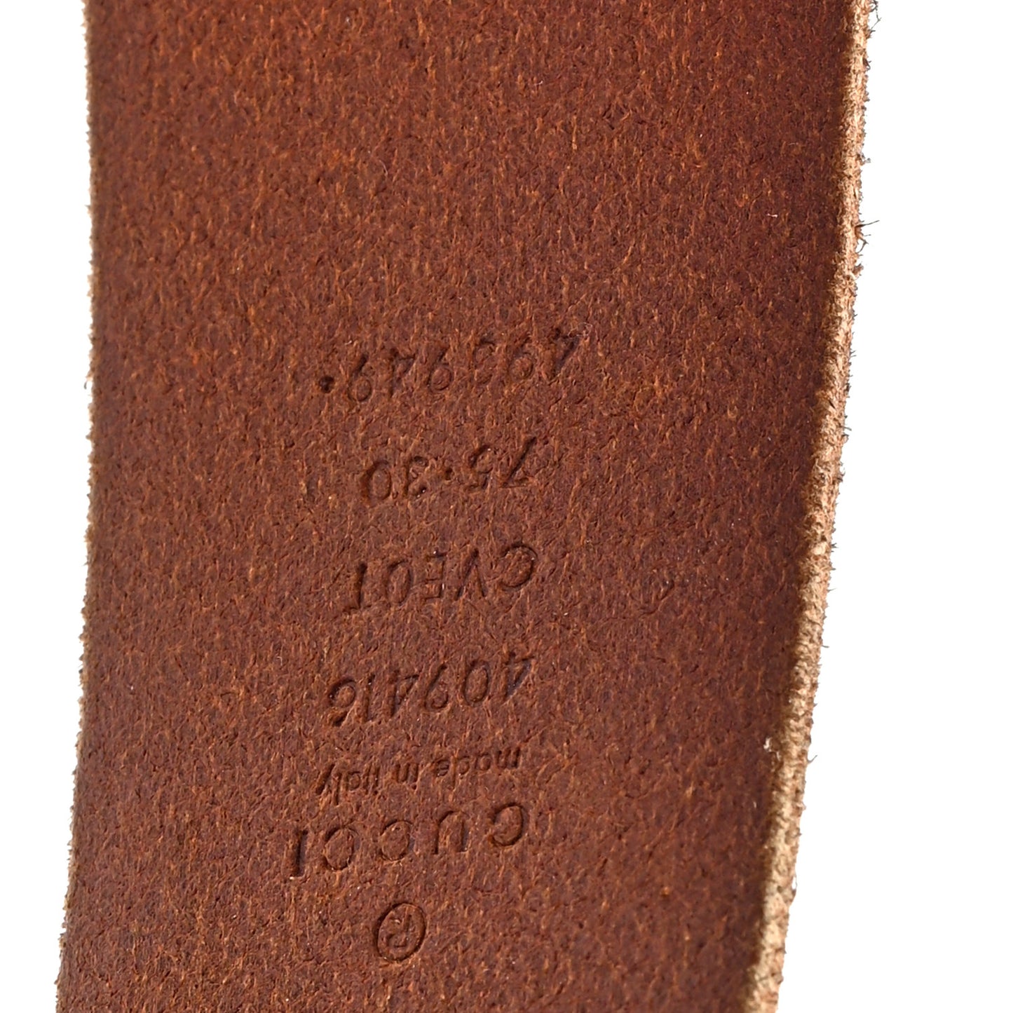 Faded Calfskin Double G 40mm Belt 75 30 Cuir