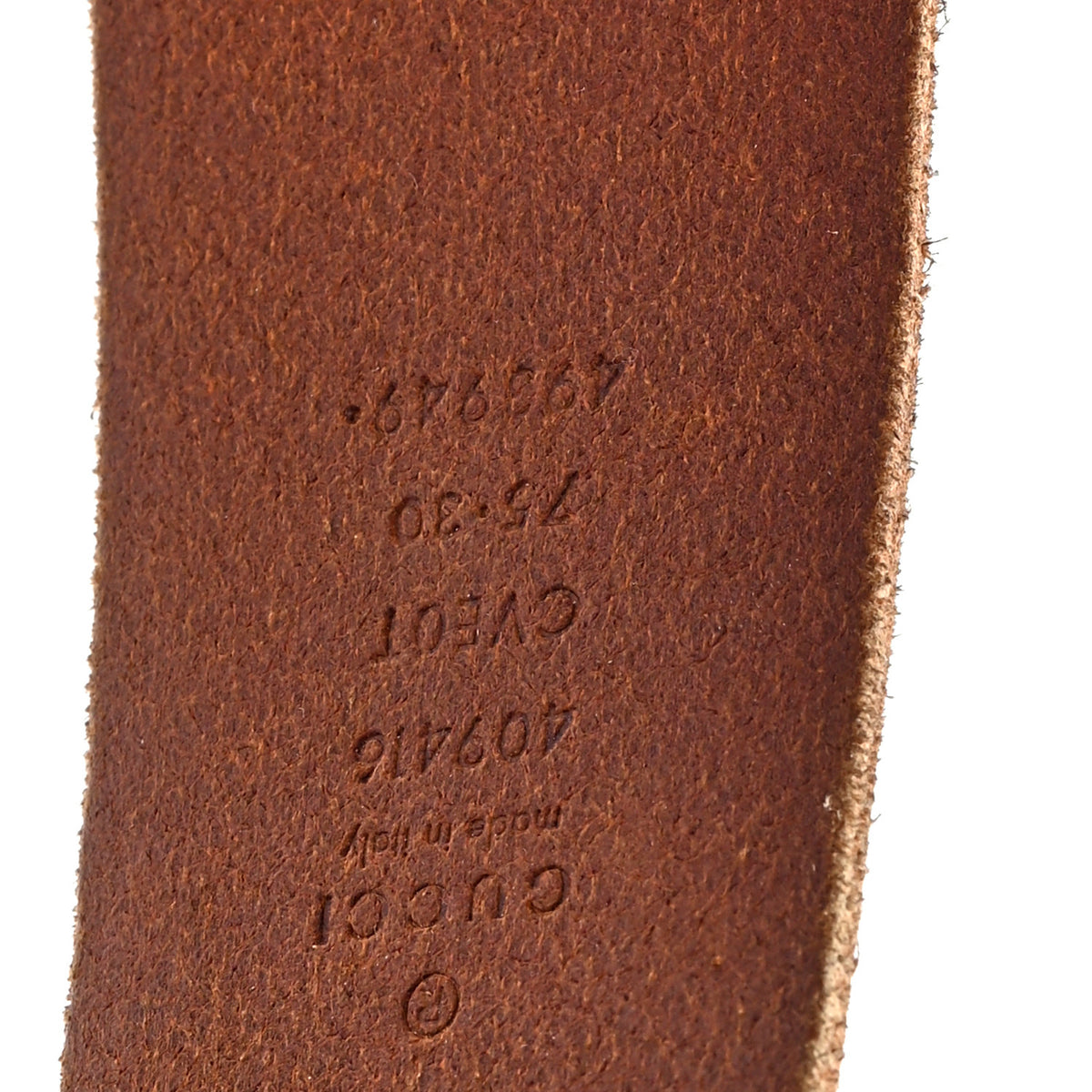 Gucci Faded Calfskin Double G 40mm Belt 75 30 Cuir 3 of 4