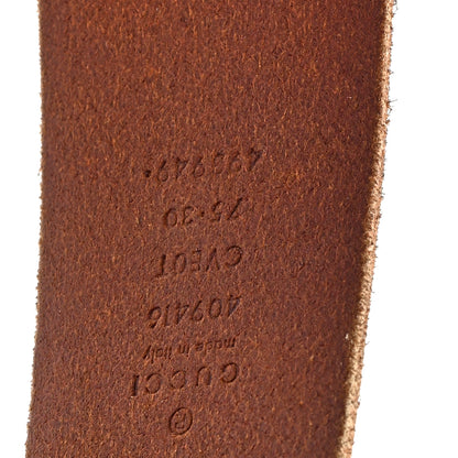 Gucci Faded Calfskin Double G 40mm Belt 75 30 Cuir 3 of 4