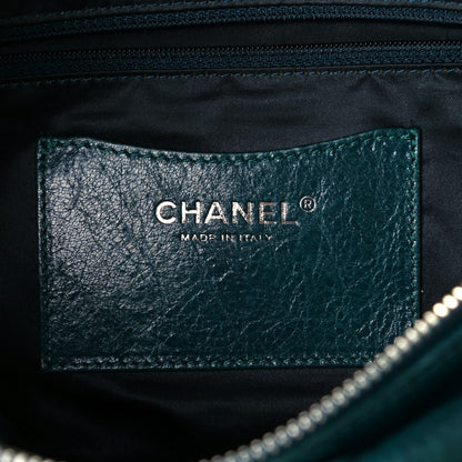 Chanel Glazed Calfskin On The Road Hobo Blue 6 of 10
