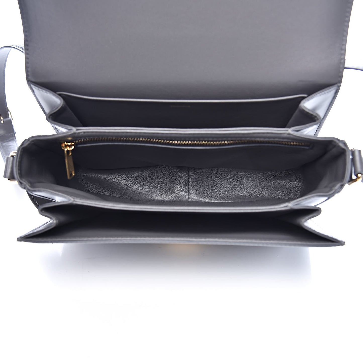 Shiny Calfskin Medium Triomphe Grey