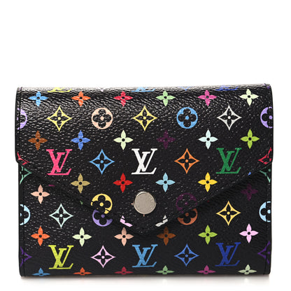 Louis Vuitton LV X TM Monogram Multicolor Victorine Wallet Black 1 of 8