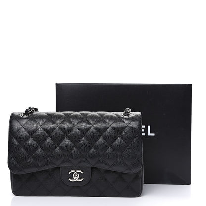 Chanel Caviar Quilted Jumbo Double Flap Black 14 of 14