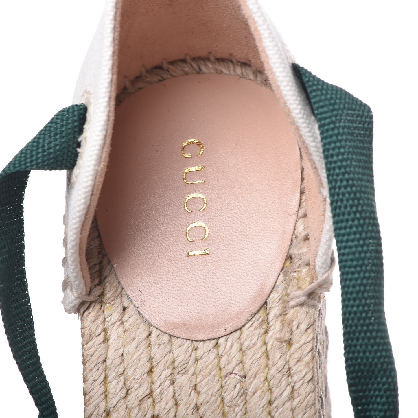 Canvas Malaga Kid Web Ankle Wrap Espadrille Wedge Sandals 36.5 Green Red Mystic White Emerald