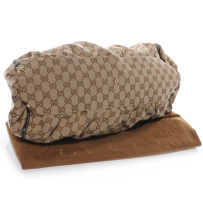 Gucci Monogram D Gold Large Hobo Ebony 4 of 7