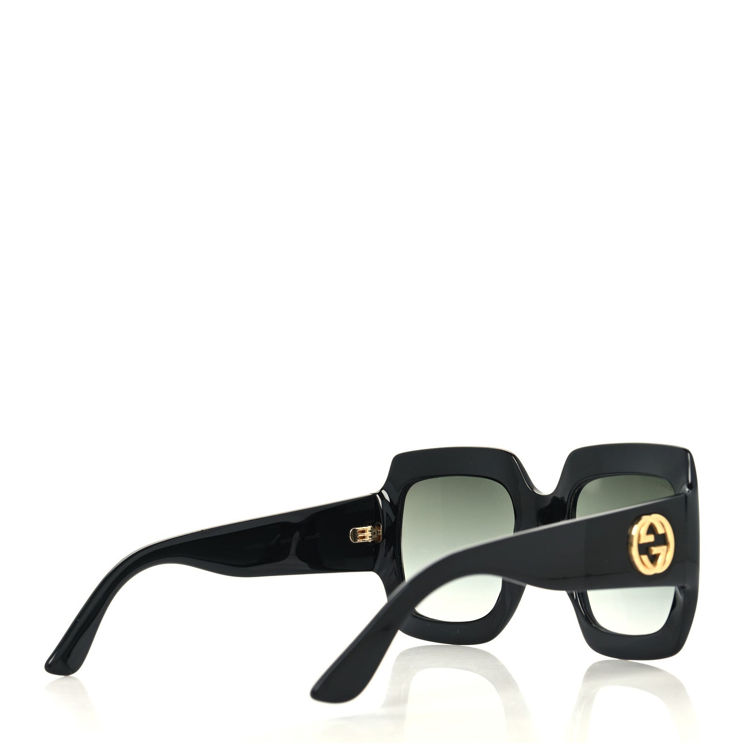 Acetate Square Frame Sunglasses GG0053S Black