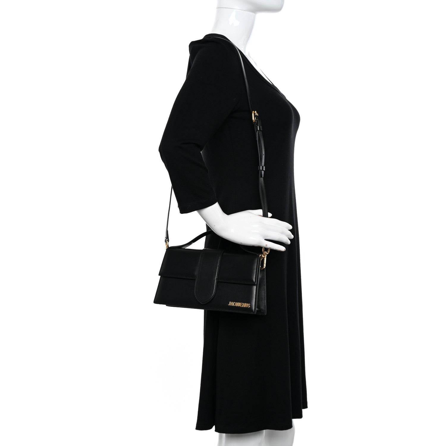 Jacquemus Smooth Calfskin Le Grand Bambino Black 2 of 11
