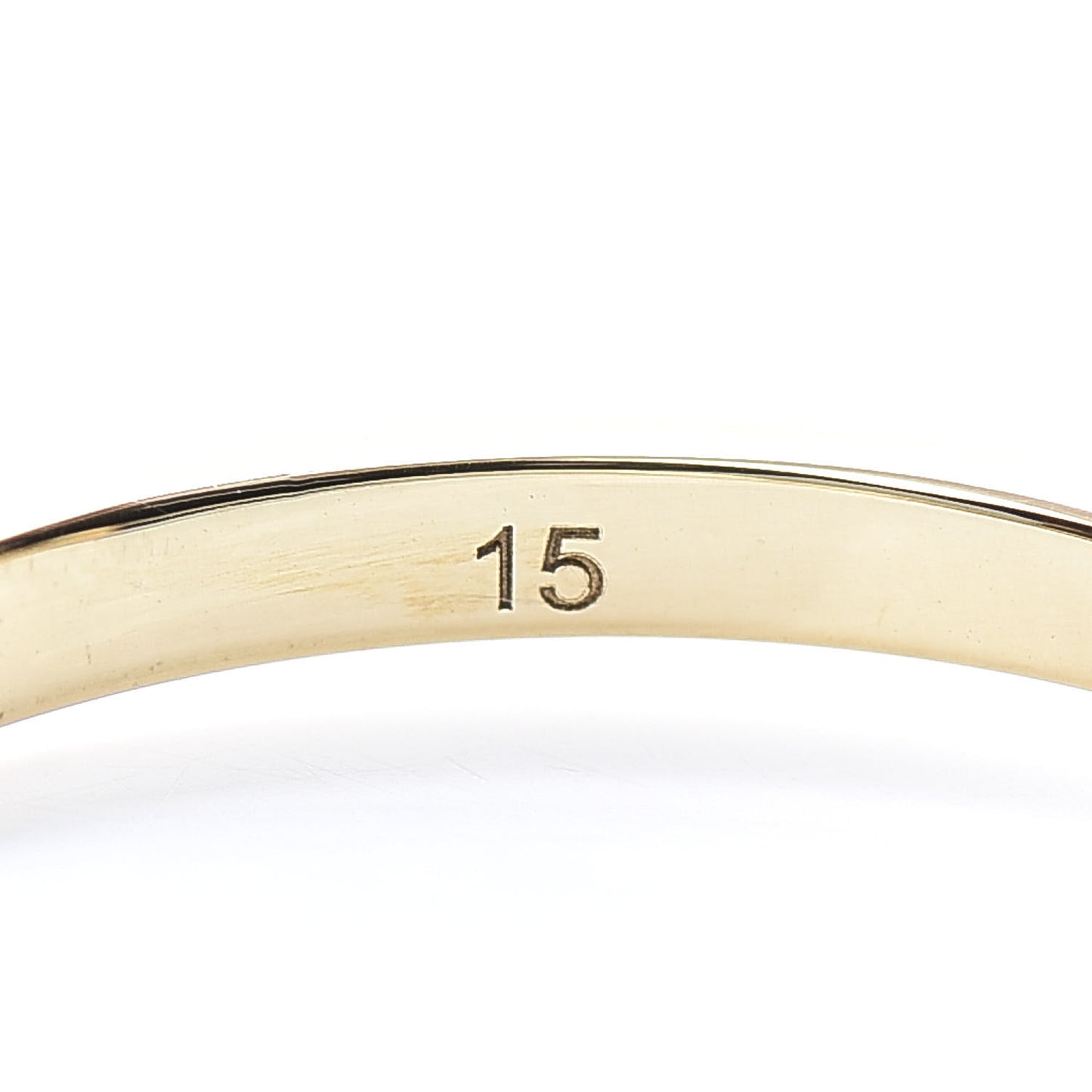 18K Yellow Gold GG Running Stacking Ring 55 7.25