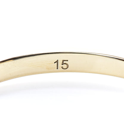 Gucci 18K Yellow Gold GG Running Stacking Ring 55 7.25 6 of 7