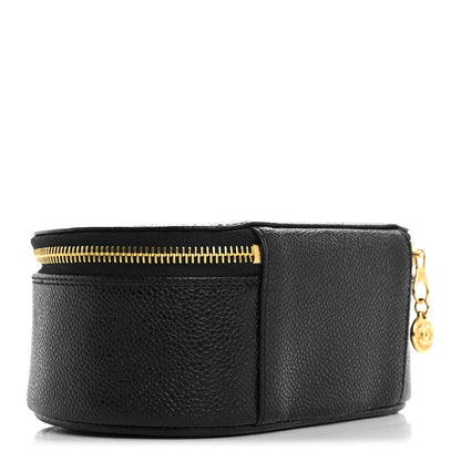 Chanel Caviar Round Jewelry Travel Case  Black 3 of 7