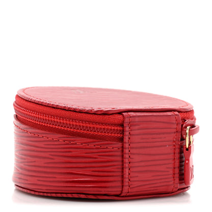 Louis Vuitton Epi Ecrin Bijoux 8cm Jewelry Box Case Castillan Red 3 of 8