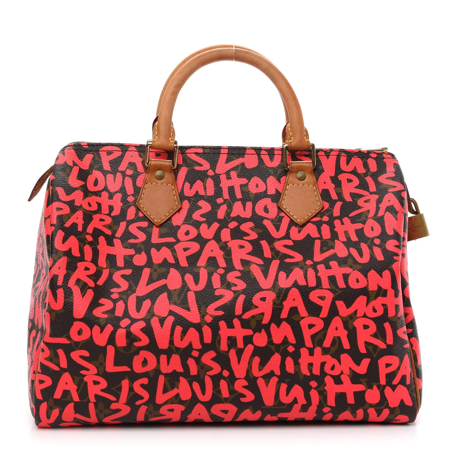Louis Vuitton Monogram Graffiti Speedy 30 Fuchsia 1 of 10