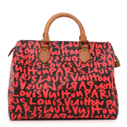 Louis Vuitton Monogram Graffiti Speedy 30 Fuchsia 1 of 10