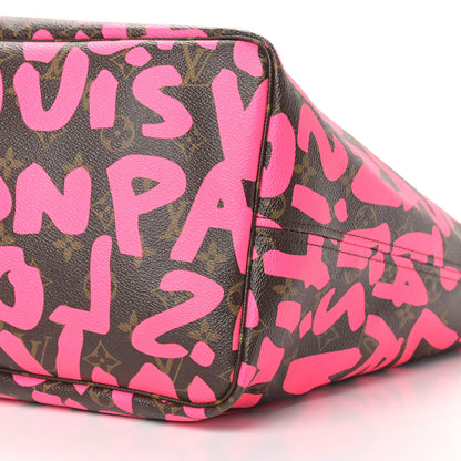 Louis Vuitton Monogram Graffiti Neverfull GM Fuchsia 9 of 10