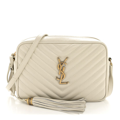 Saint Laurent Calfskin Matelasse Monogram Lou Camera Bag Crema Soft 1 of 12