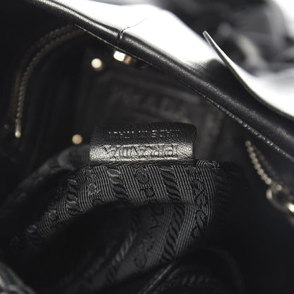 Prada Nappa Ruffle Bag Black 7 of 10