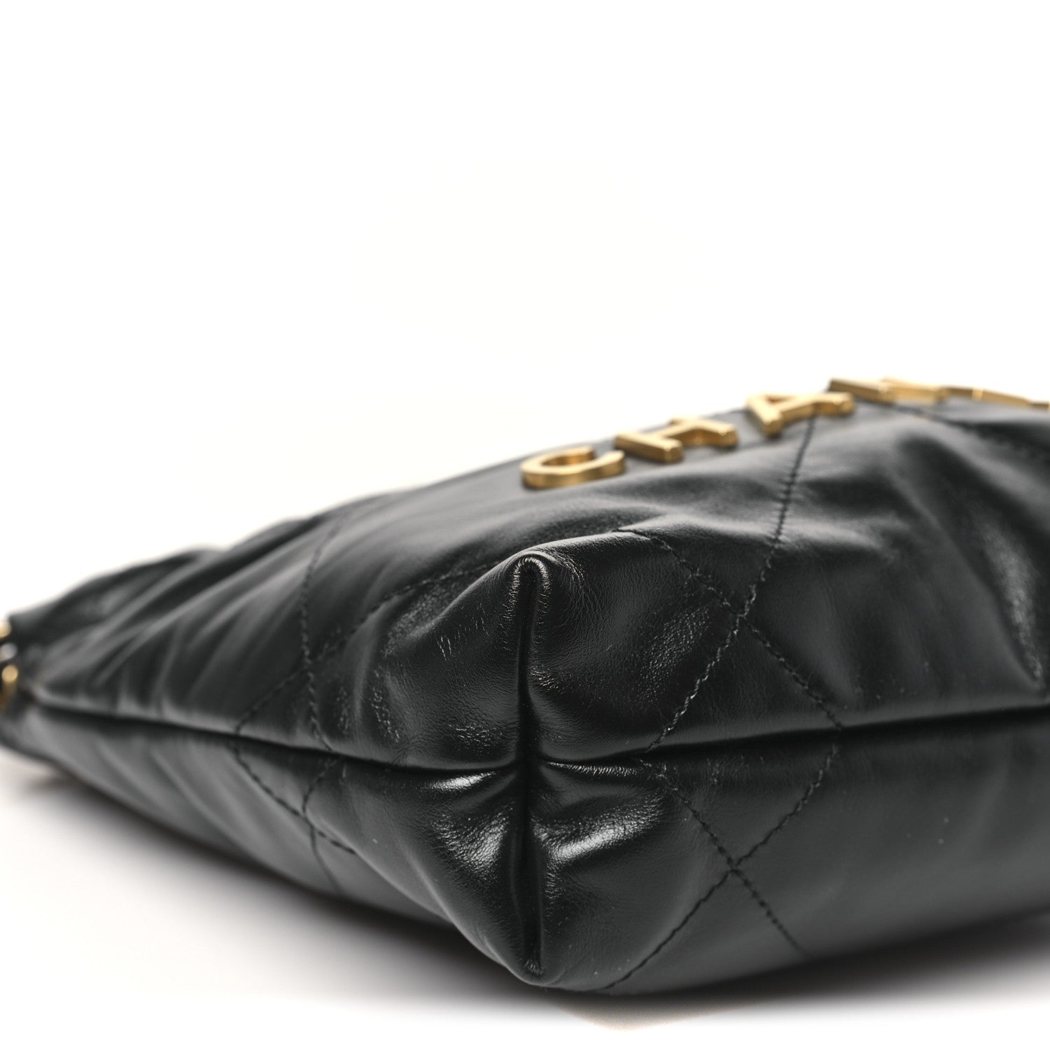 Chanel Shiny Calfskin Quilted Mini Chanel 22 Black 9 of 11