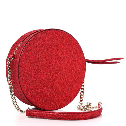 Jimmy Choo Glitter Round Crossbody Red 3 of 8