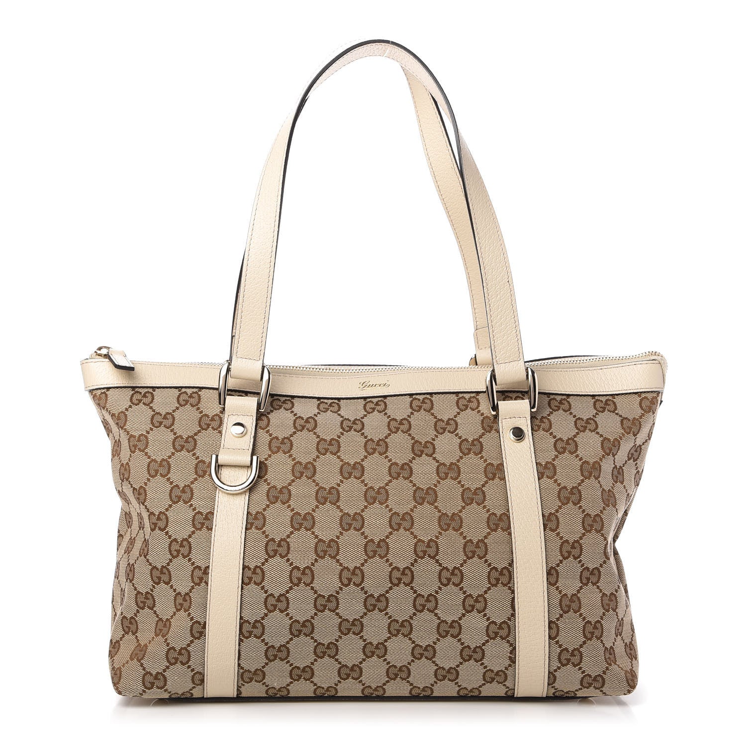 Gucci Monogram Medium Abbey Tote Off White 1 of 10