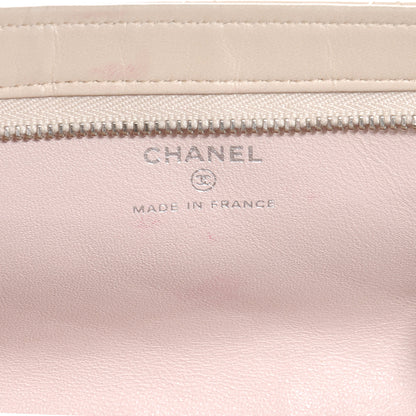 Chanel Lambskin Cosmetic Case Beige 5 of 6
