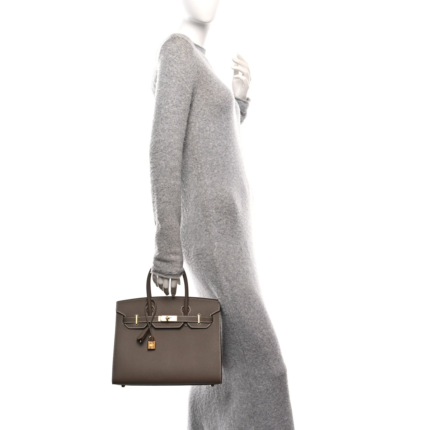 Hermes Epsom Birkin Sellier 30 Etoupe 2 of 11