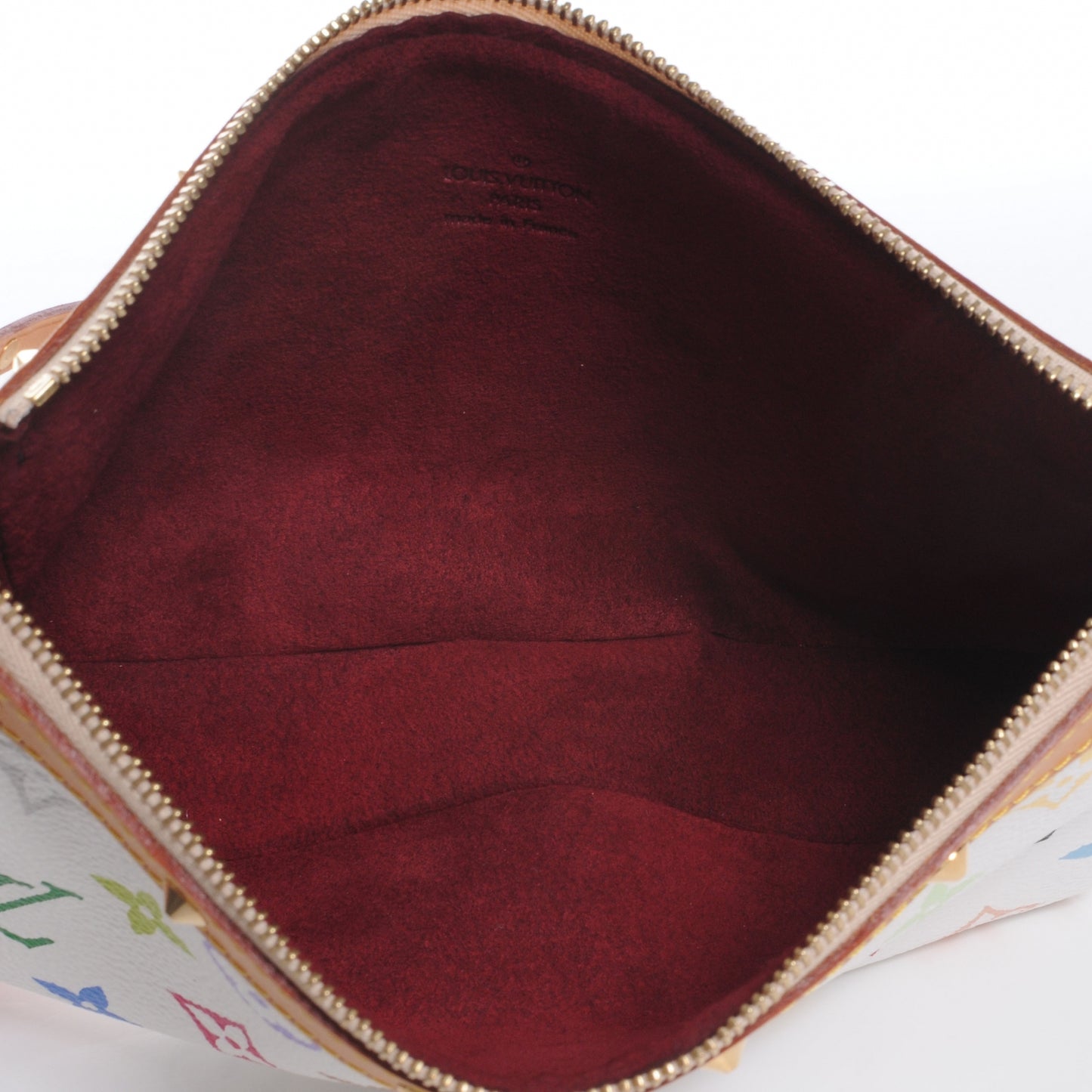 Monogram Multicolor Pochette Accessories White
