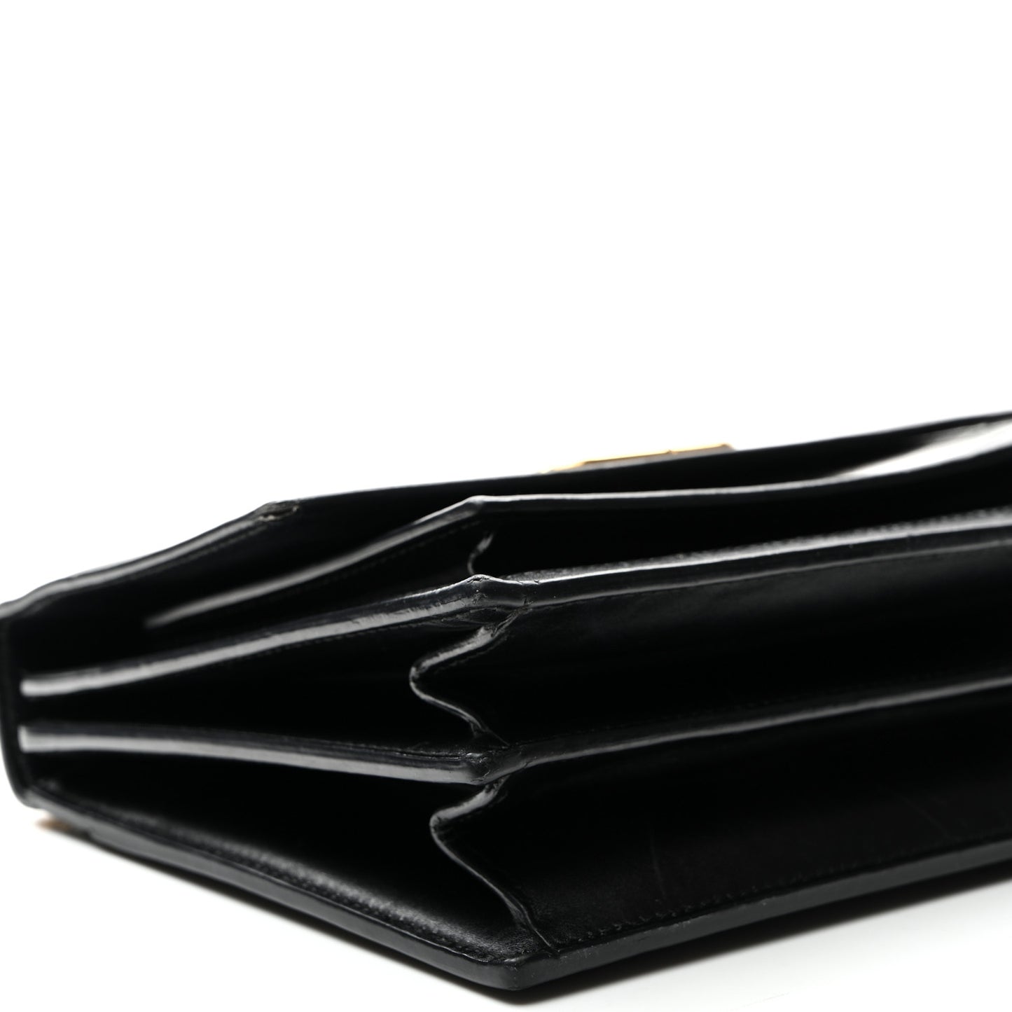 Box Calfskin S Sharp Chain Shoulder Bag Black