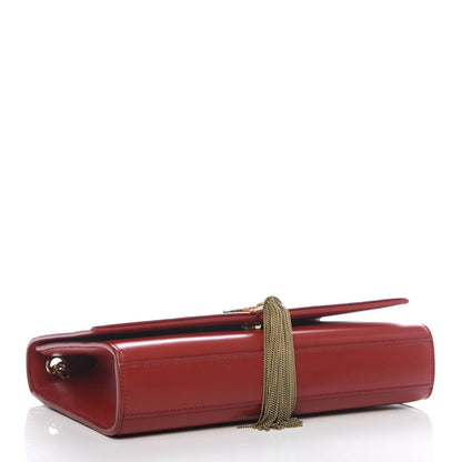 Saint Laurent Smooth Calfskin Medium Classic Monogram Kate Tassel Satchel Lipstick Red 3 of 10