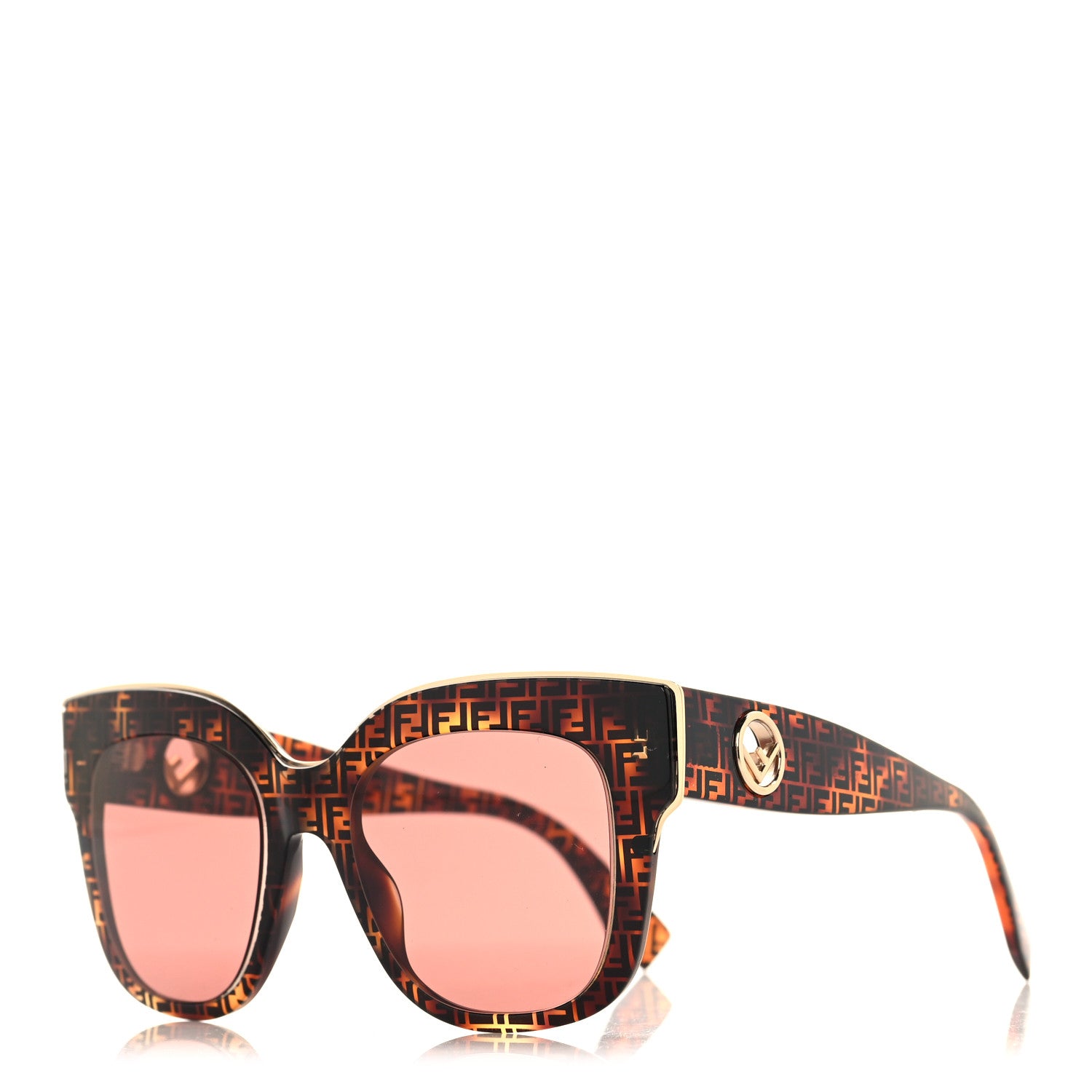 Fendi Acetate F is Fendi FF Cat Eye Sunglasses FF 0359/GS Havana 1 of 7