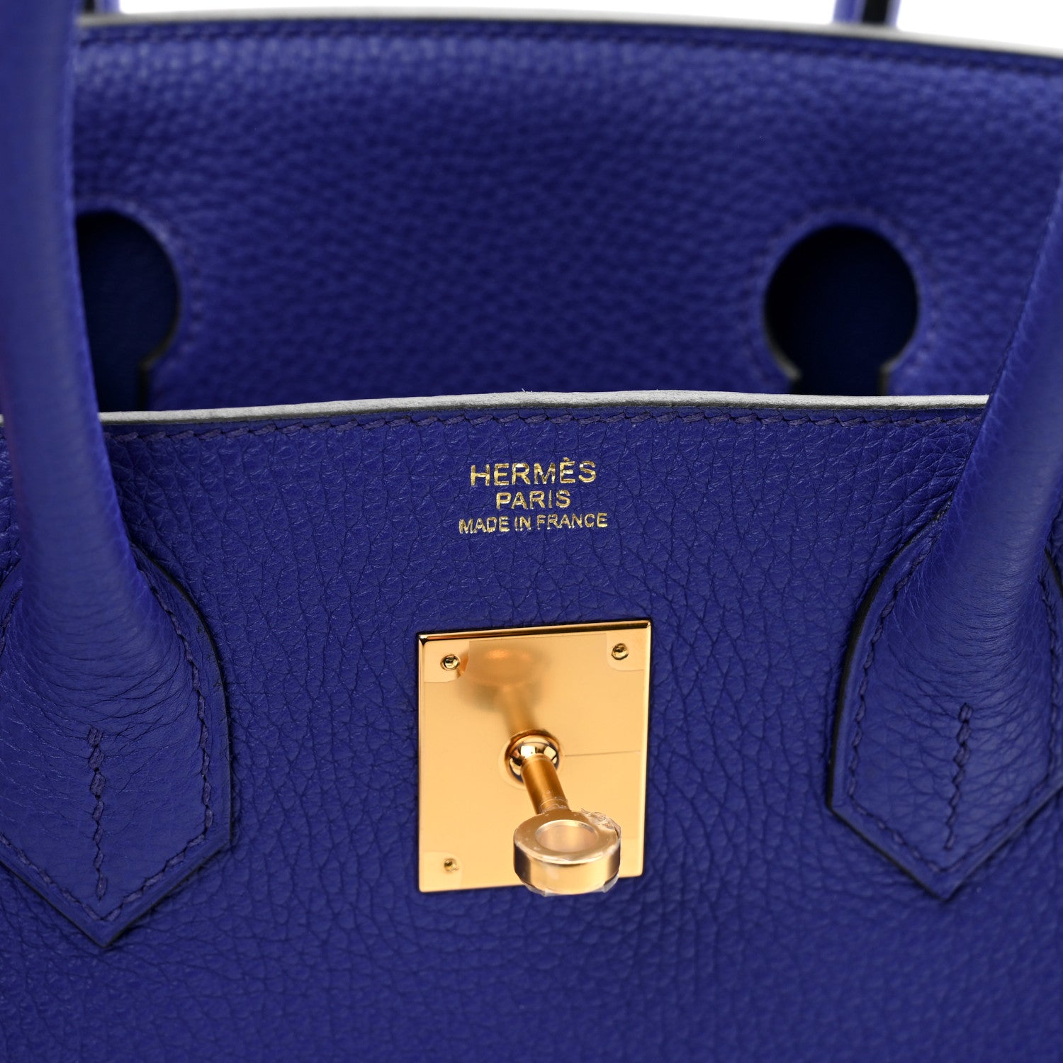 Hermes Togo Birkin 30 Bleu Electrique 7 of 10