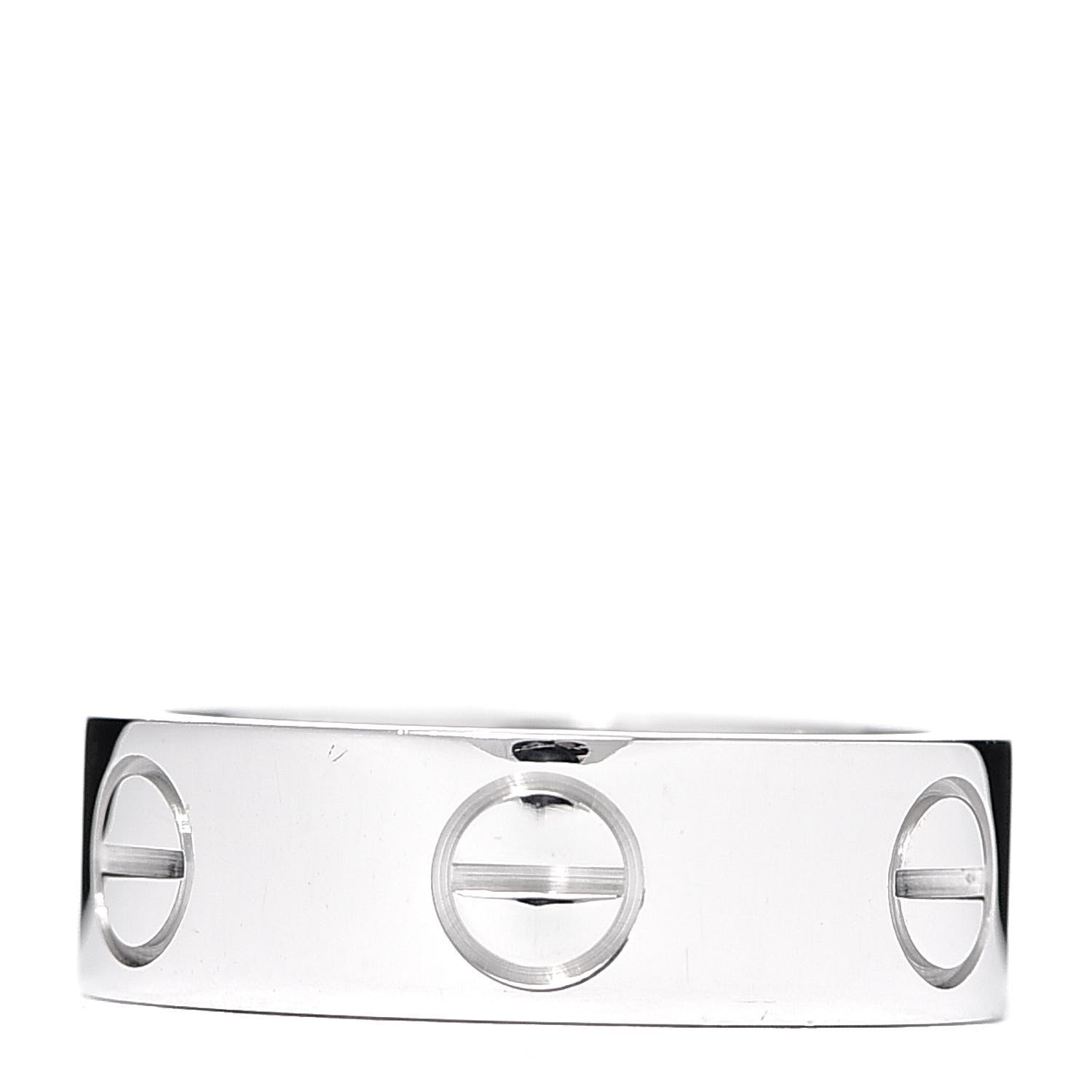 Cartier 18K White Gold 5.5mm LOVE Ring 47 4 1 of 5