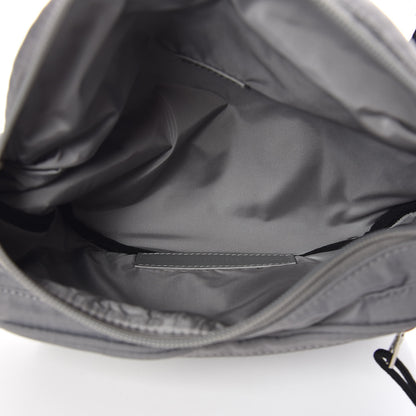 Balenciaga Textured Sport Nylon Logo Embroidered Wheel Beltpack Grey White 5 of 9