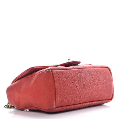 Chanel Iridescent Caviar Quilted Medium Chic Quilt Flap Red 5 of 16