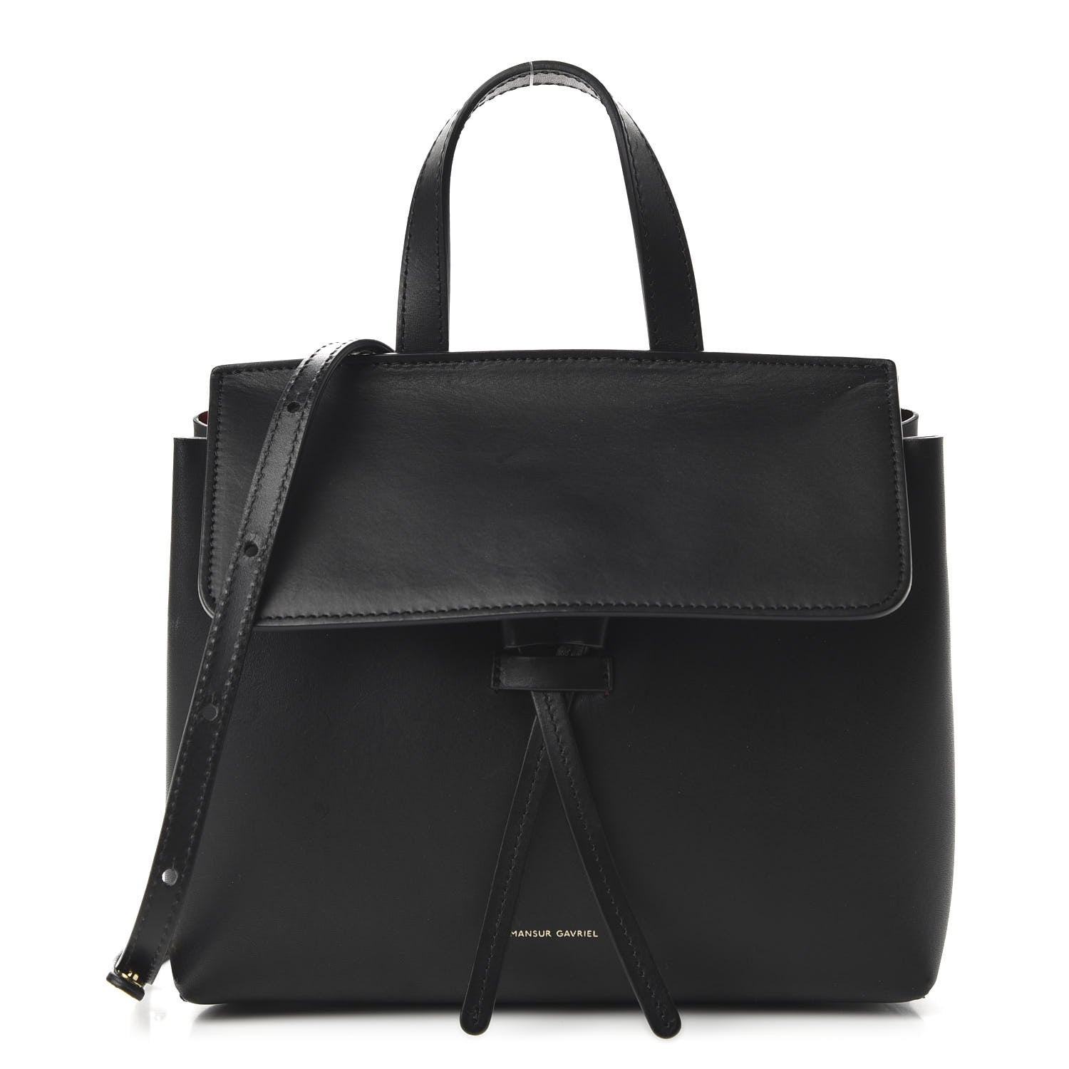 Mansur Gavriel Calfskin Mini Mini Lady Bag Black Flamma 1 of 9