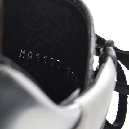 Louis Vuitton Patent Calfskin Spaceship Laureate Platform Desert Boots 37.5 Silver 8 of 21