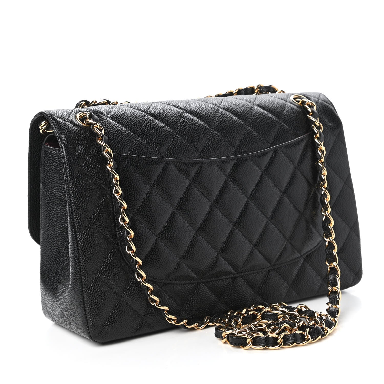 Chanel Caviar Quilted Jumbo Double Flap Black 3 of 11