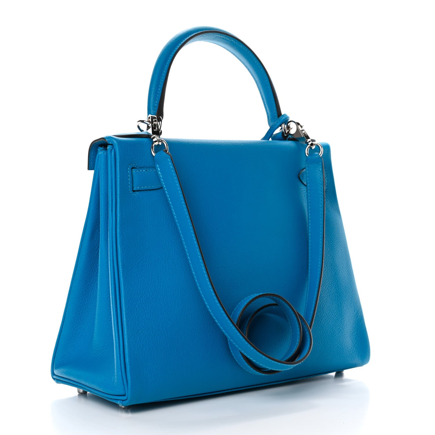 HERMES ライリー　58サイズ　7/8迄出品中 Hermes Evercolor Kelly Retourne 28 Bleu Hydra 801583 – FASHIONPHILE