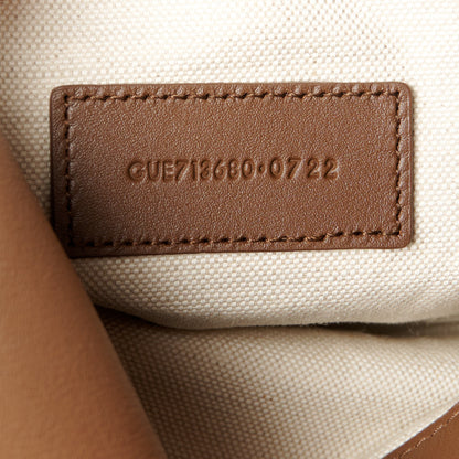 Saint Laurent Shearling Quilted Monogram Loulou Puffer Pouch Clutch Natural Beige Brick 7 of 13