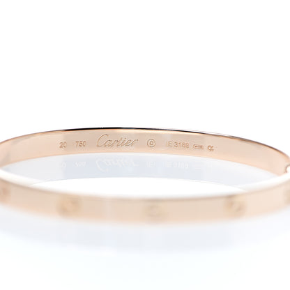 Cartier 18K Pink Gold LOVE Bracelet 20 3 of 4