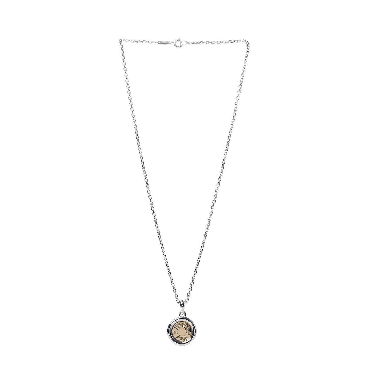 Sterling Silver 18K Yellow Gold Clou De Selle Pendant Necklace