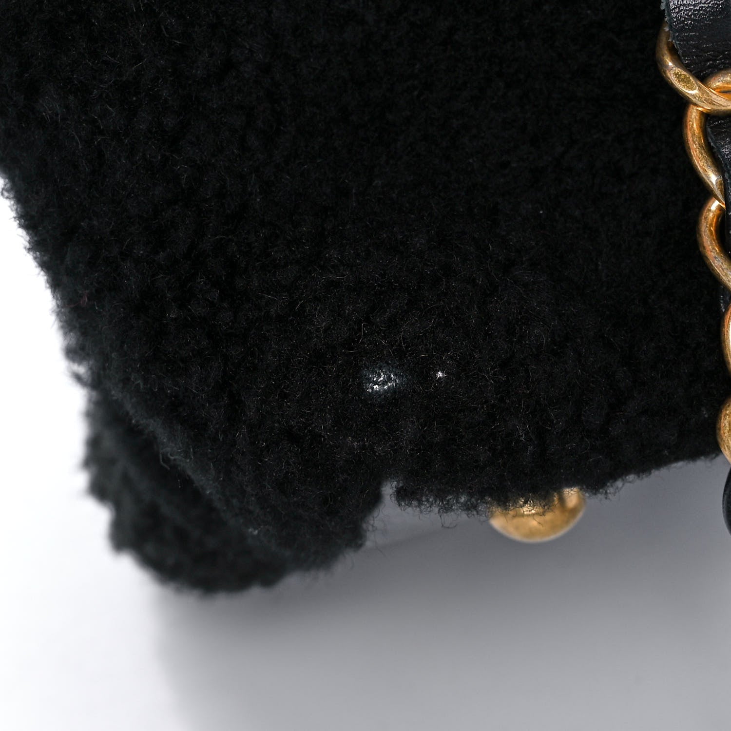 Chanel Shearling Lambskin Medium Coco Handle Flap Black 19 of 19
