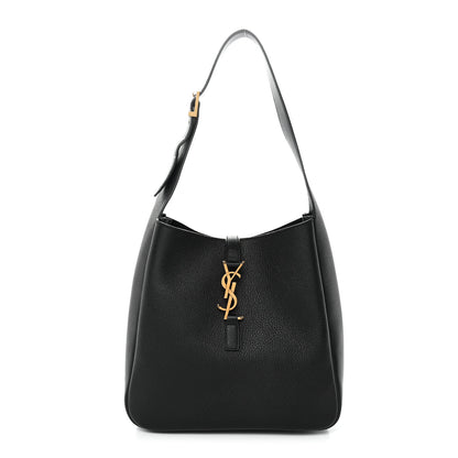 Saint Laurent Supple Calfskin Small Le 5 A 7 Soft Hobo Black 1 of 11