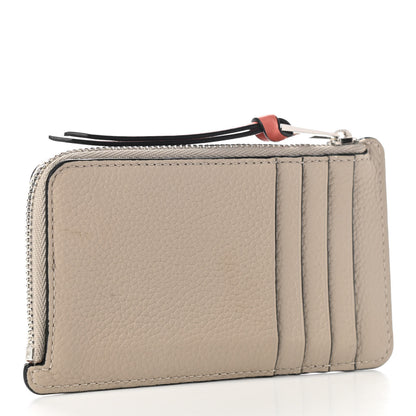 Loewe Soft Grained Calfskin Coin Card Holder Light Oat Honey 3 of 9