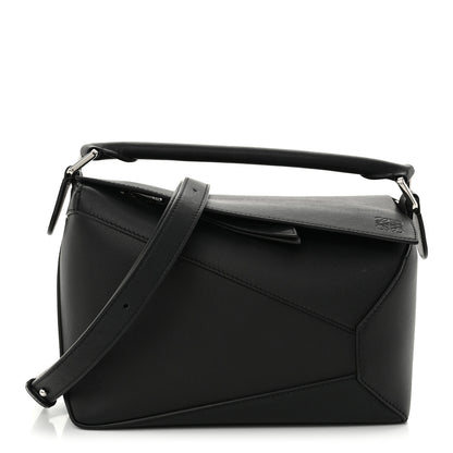 Loewe Calfskin Small Puzzle Edge Bag Black 1 of 9