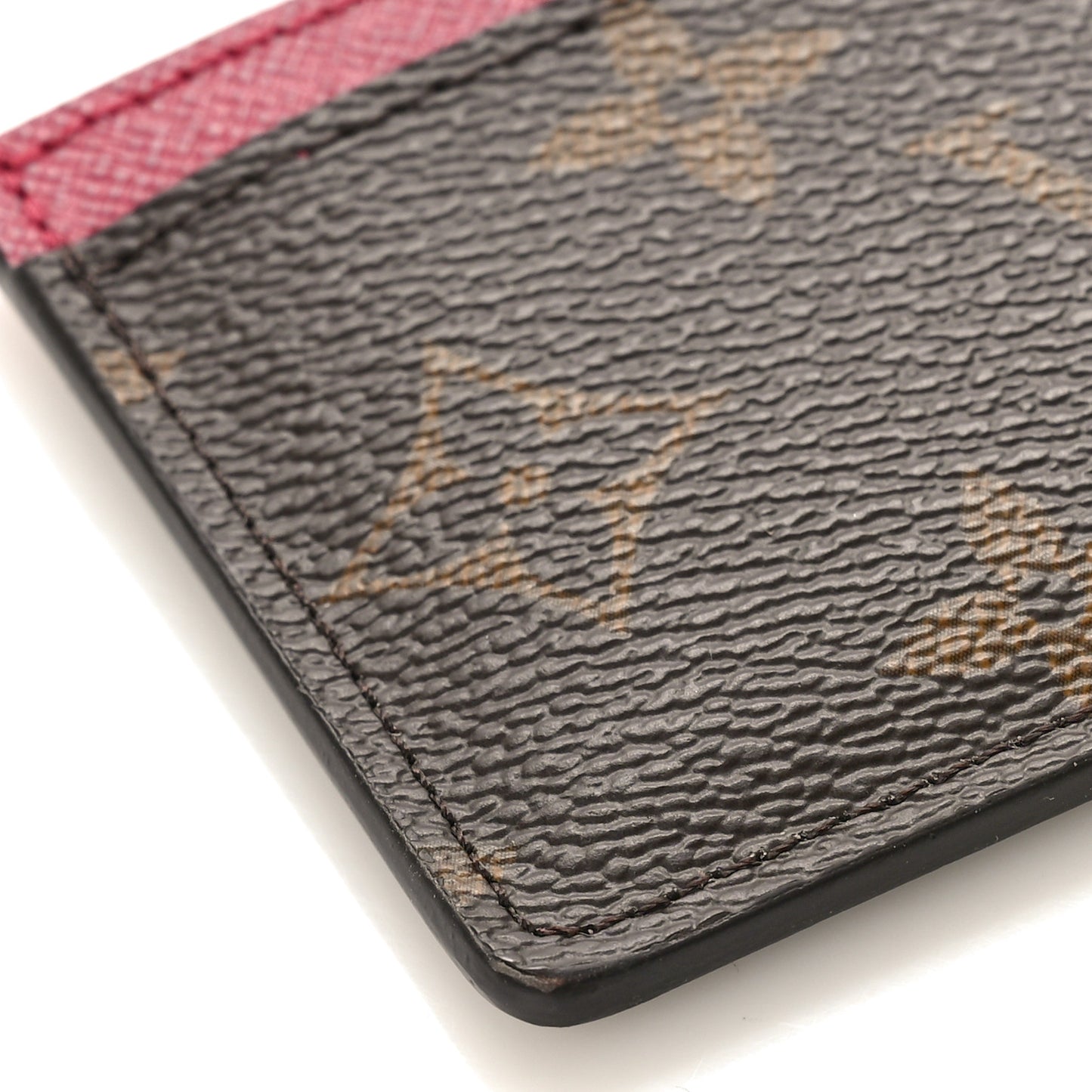 Monogram Card Holder Fuchsia