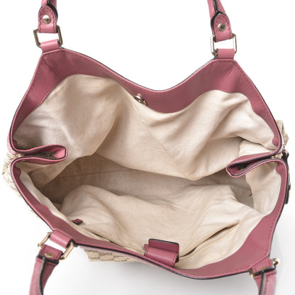 Gucci Monogram Large Sukey Tote Beige Peonia Flower 5 of 12