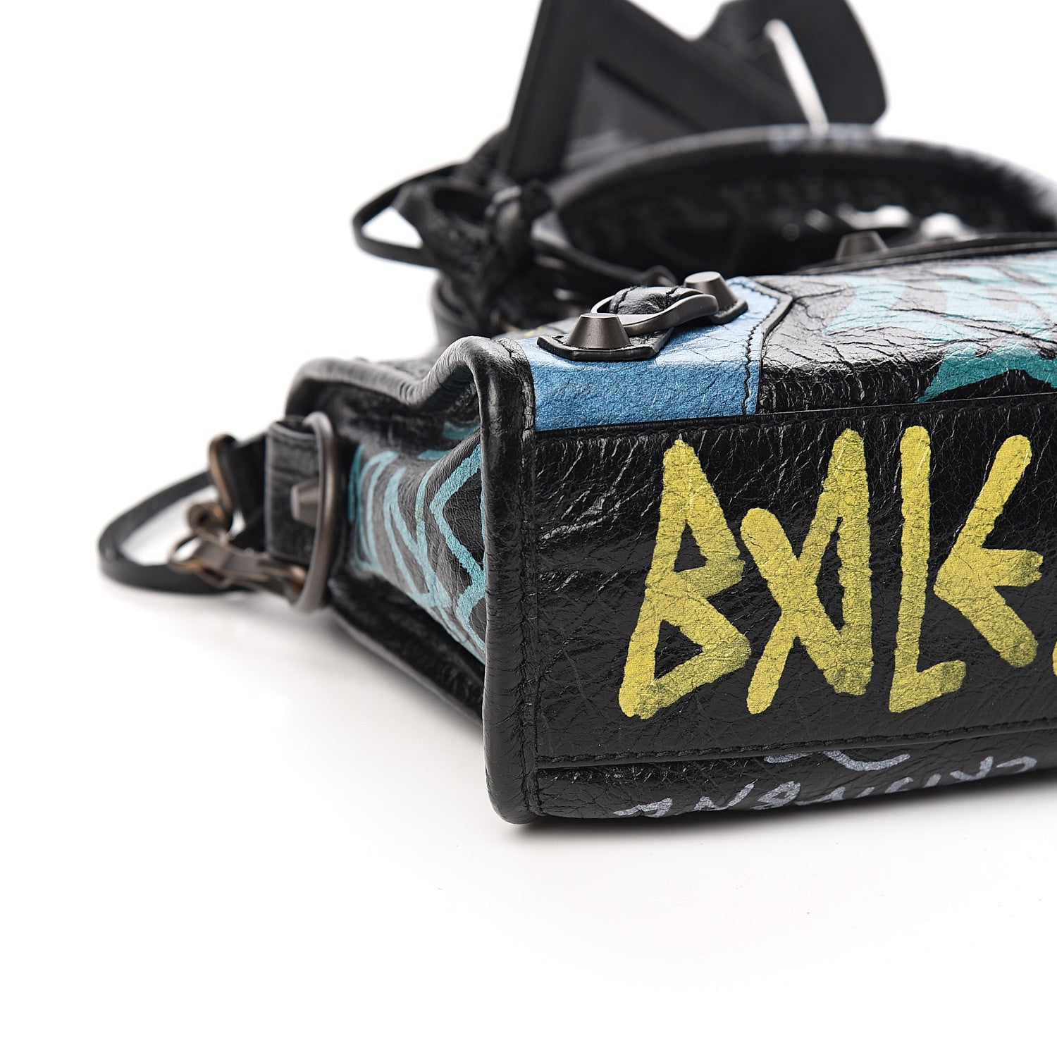 Balenciaga Agneau Arena Graffiti All Over Classic Hardware Mini City Black Multicolor 7 of 9