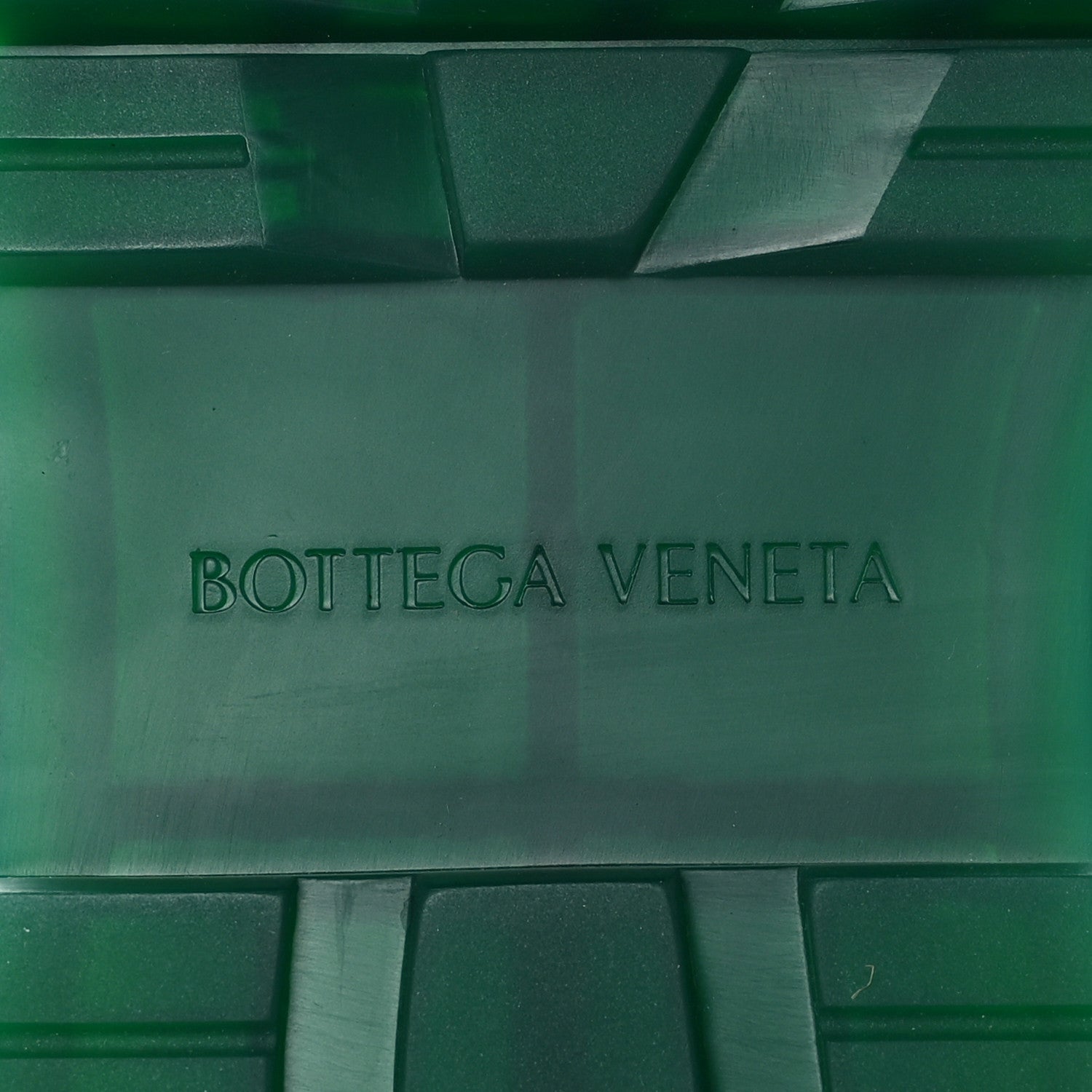 Bottega Veneta Calfskin The Tire Chelsea Boots 38 Black Green 6 of 7
