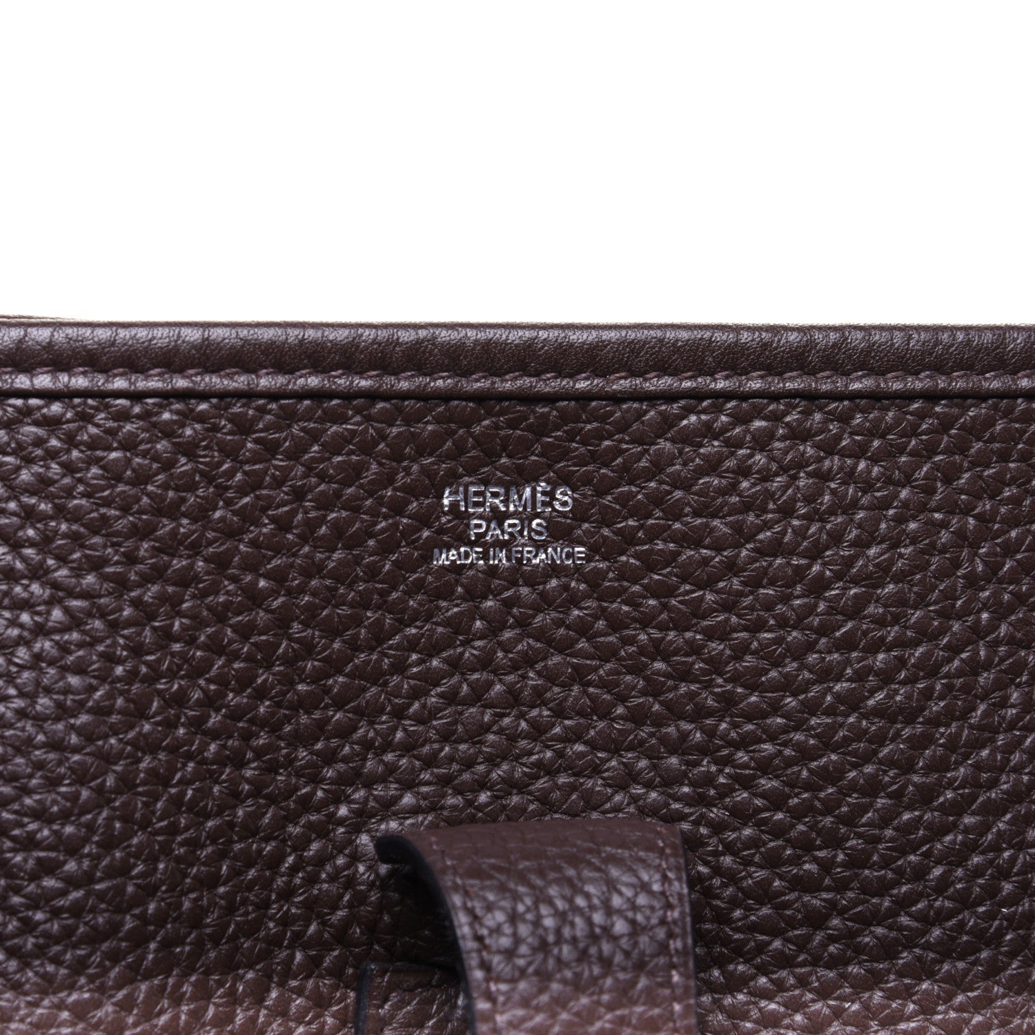 Hermes Taurillon Clemence Evelyne III GM Chocolate 8 of 11